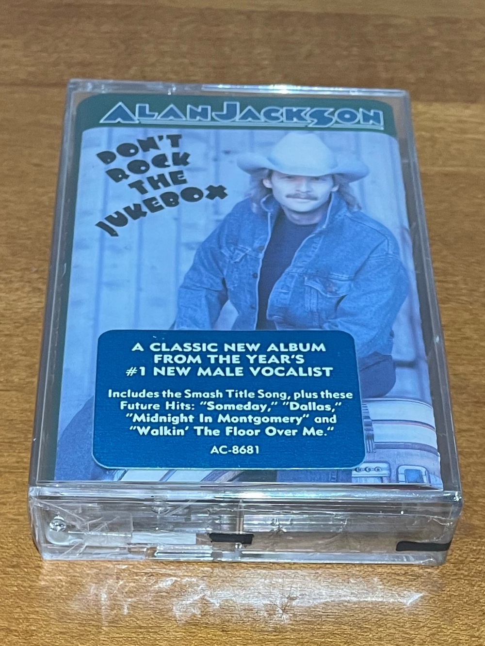 Alan Jackson “Don’t Rock The Jukebox” Cassette Tape, 1991 – Factory Sealed